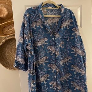 Printfresh Sleep Shirt Bagheera Indigo